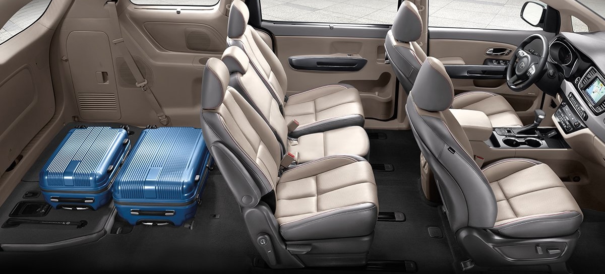 2019 Kia Sedona rear cargo space