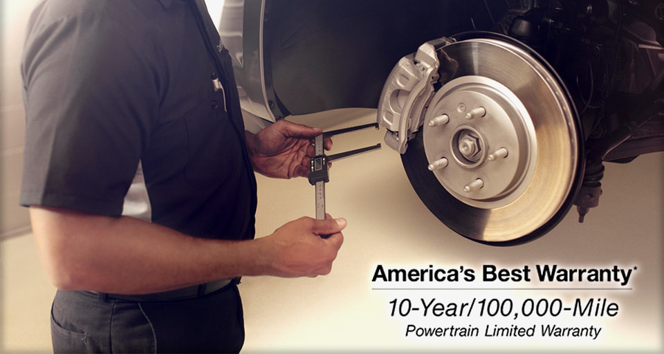 Hyundai America's Best Warranty, 10 year 100,000 mile Powertrain Limited Warranty