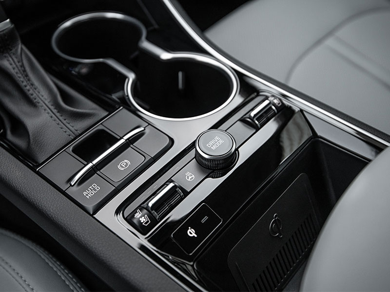 2021 K5 center console cup holders and driving modes