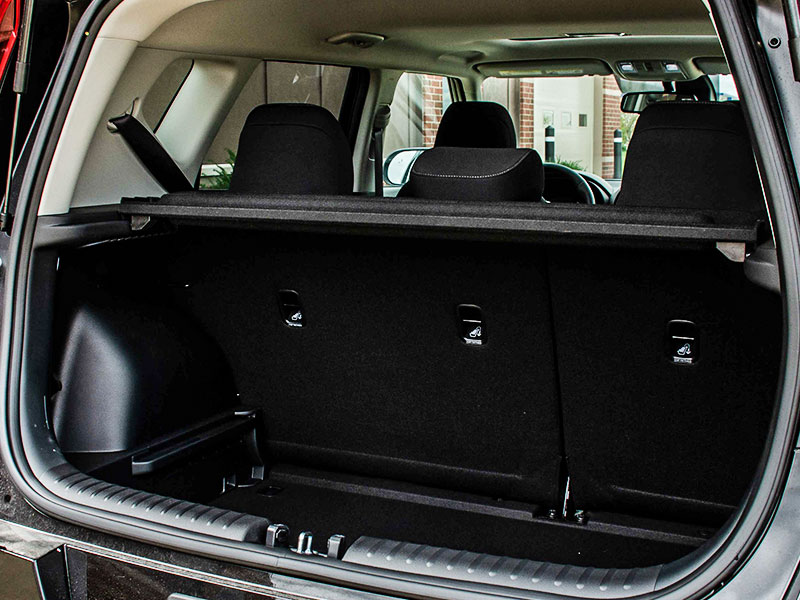 2021 Kia Soul Rear Tailgate open showing cargo storage