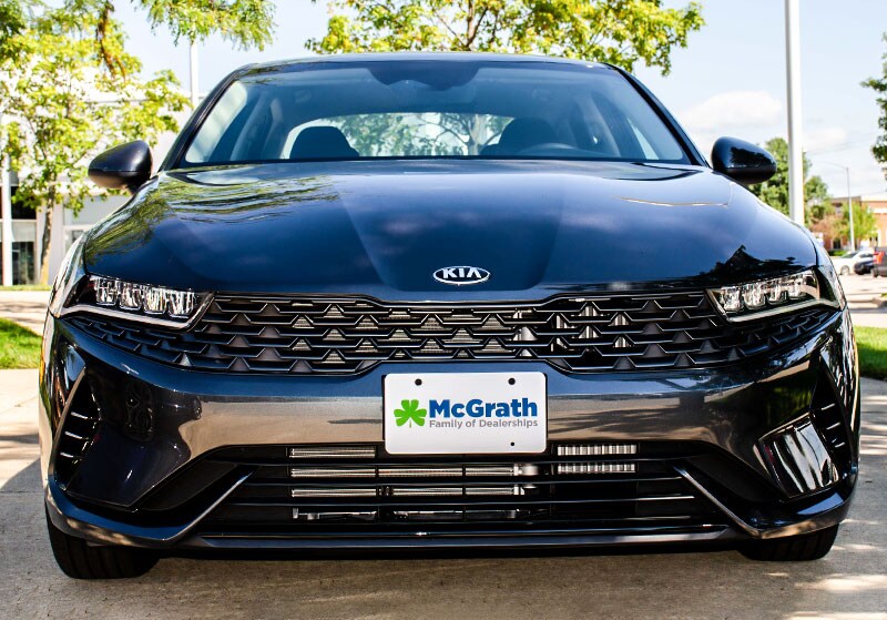 2021 Kia K5 Front Exterior Grille and LED Headlights
