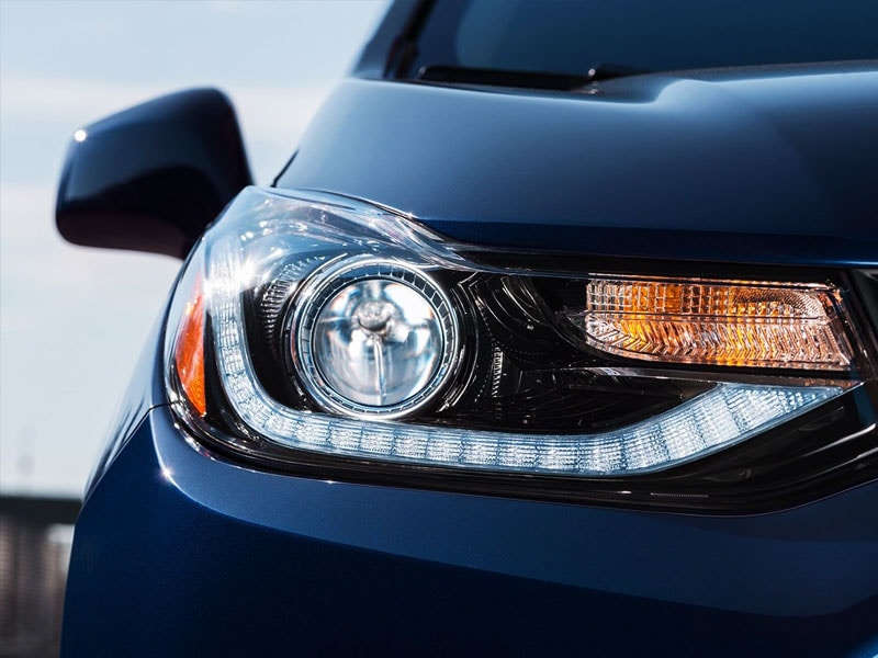 2019 Blue Chevy Trax Headlights