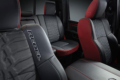 Ram 1500 with leather interior seating