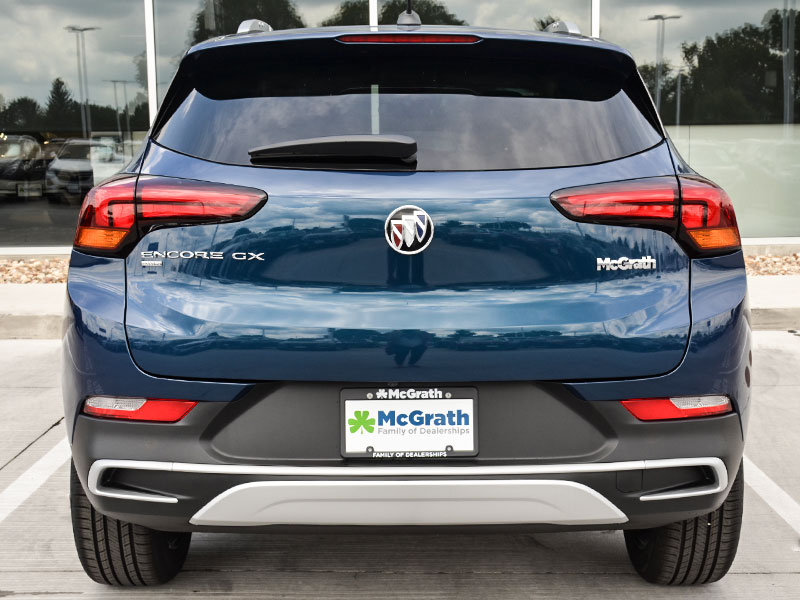 2020 Buick Encore GX rear tailgate parked next to McGrath Buick GMC Cadillac