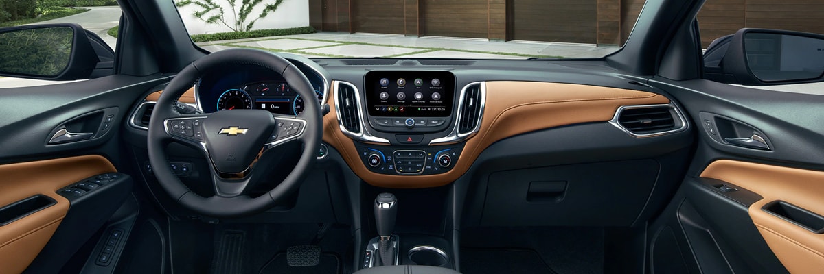 2020 Chevy Equinox two-tone leather interior
