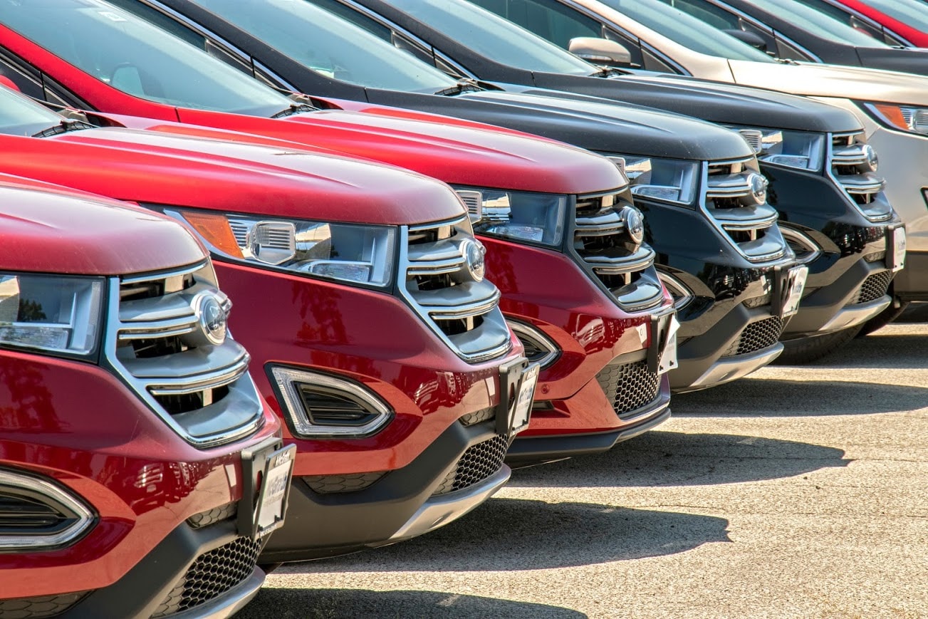 a line of our inventory vehicles