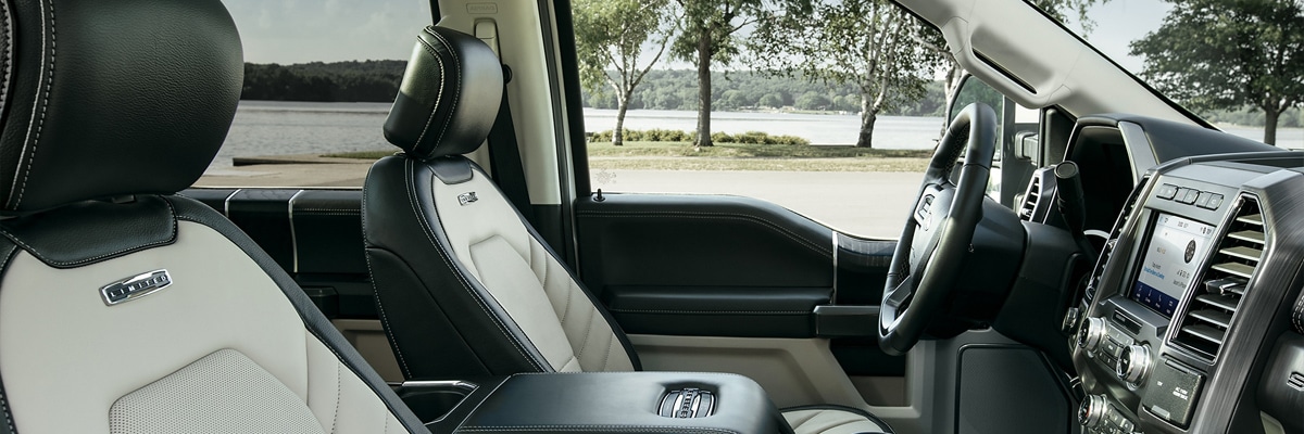 2020 Ford F-250 two-tone leather interior