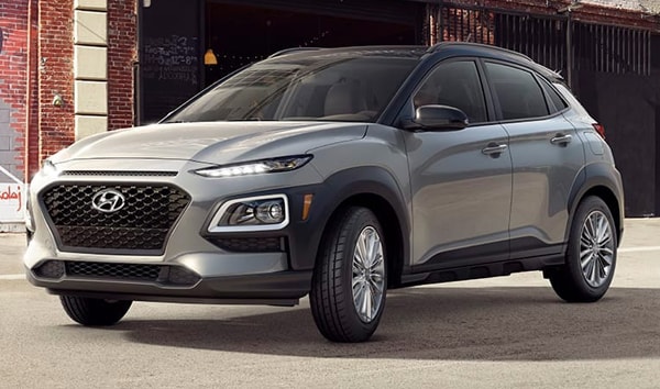 2019 Sonic Silver Hyundai Kona SEL Parked