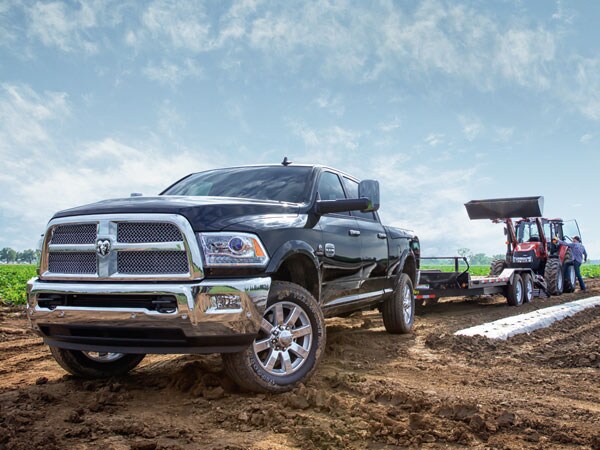Ram 2500 working in the fields