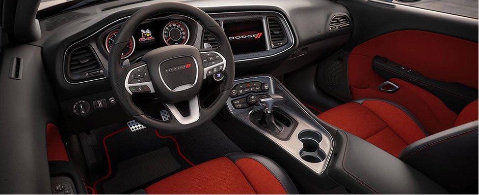 2016 Dodge Challenger Red Interior Seating