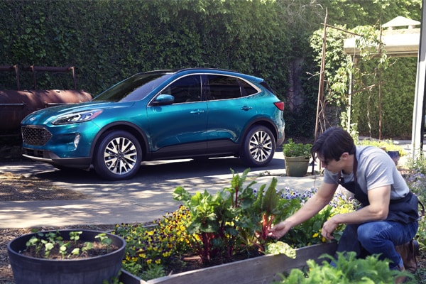 Blue 2021 Ford Escape Hybrid