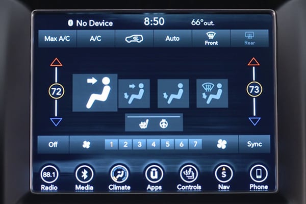 2020 Jeep Cherokee Auto Climate Control Air Conditioning