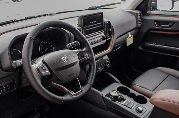 tablet style Bronco Sport Infotainment system
