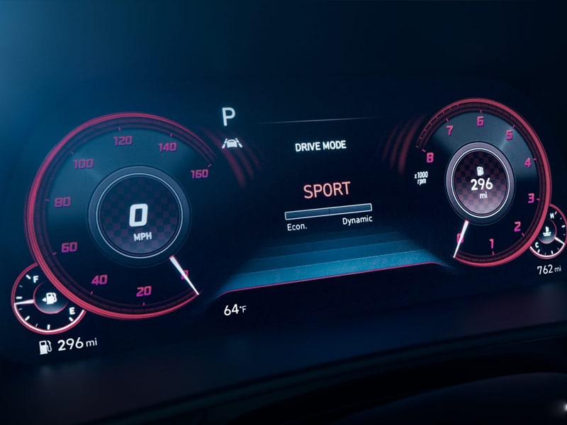 2020 Hyundai Sonata digital cluster