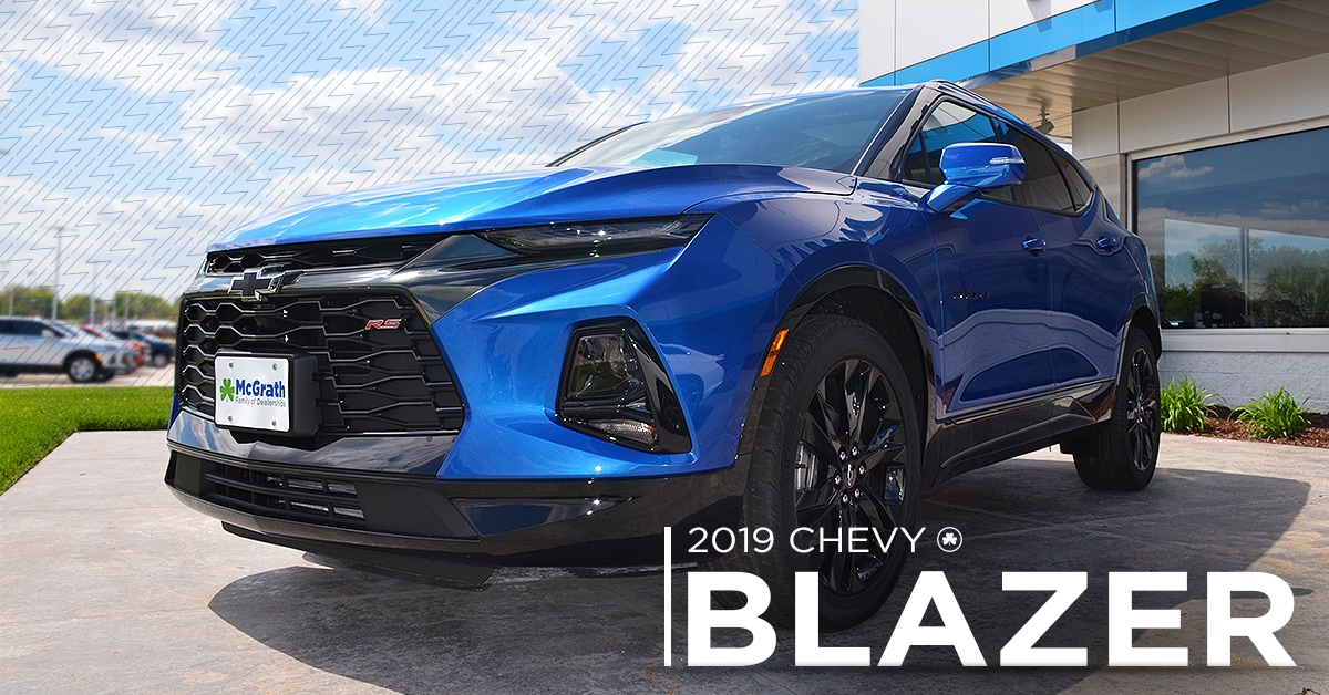 2019 Red Hot Chevy Blazer driving down a tunnel