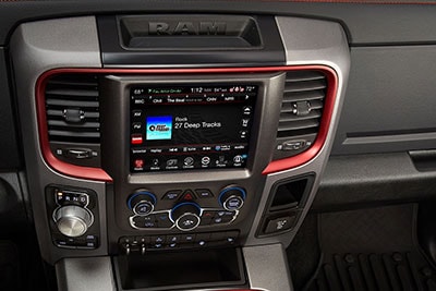 Ram 1500 featuring the Uconnect 8.4 and sirius XM