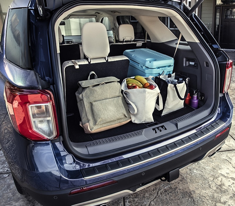 2020 Ford Explorer rear cargo space