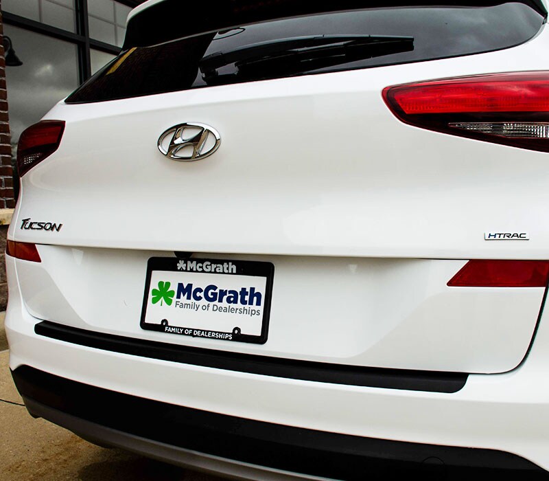 2021 Hyundai Tucson rear tailgate and headlights