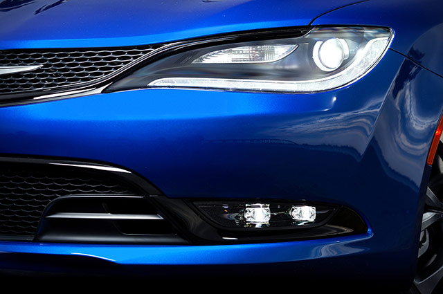 Blue Chrysler 200 Headlights