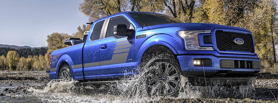 2018 Ford F-150 driving through water