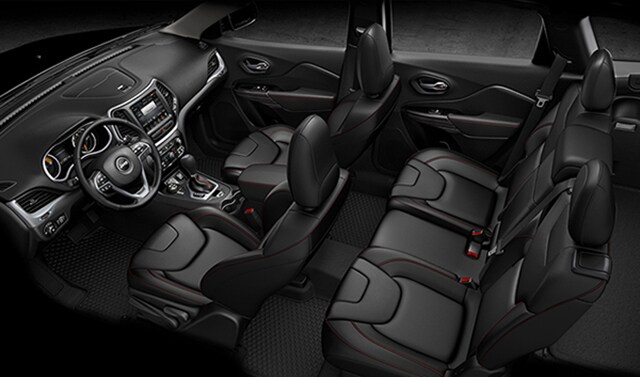 Black 2016 Jeep Grand Cherokee interior