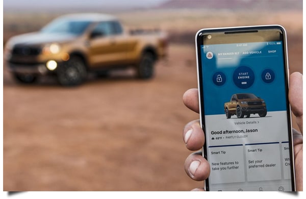 2019 Ford Ranger Ford Pass Phone Remote