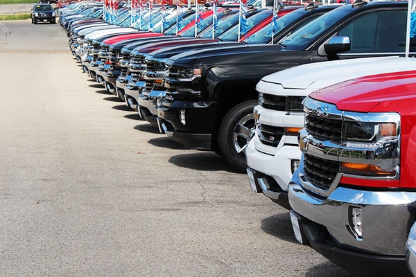 Chevy Silverado row