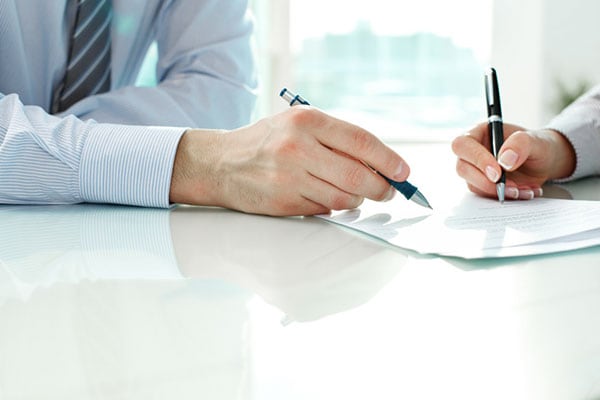 Signing for an auto loan