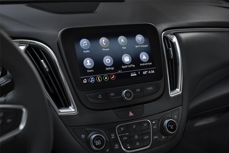 2019 Chevy Malibu 8-inch touchscreen infotainment center