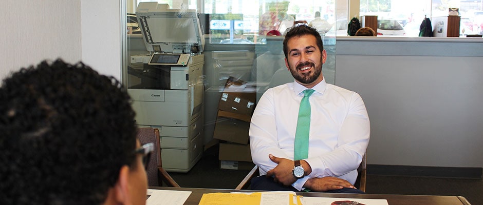 Smiling Car Salesman