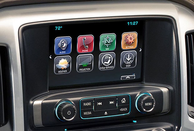 2018 Silverado interior MyLink
