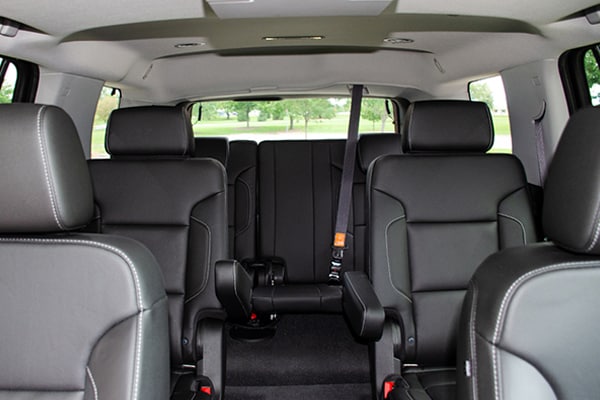 2019 Chevy Tahoe second and third row seating