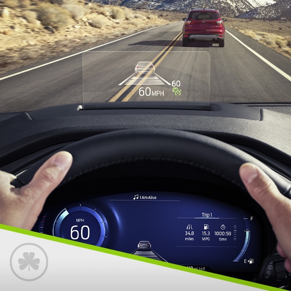 2021 Ford Escape Heads-Up Display in use