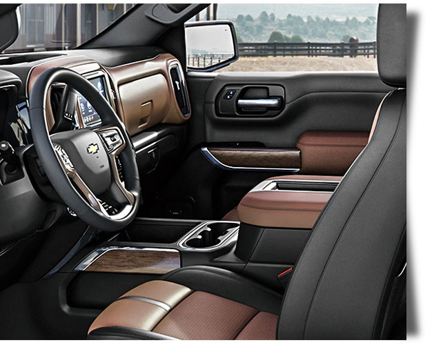2020 Chevy Silverado High Country Umber Accents with real wood