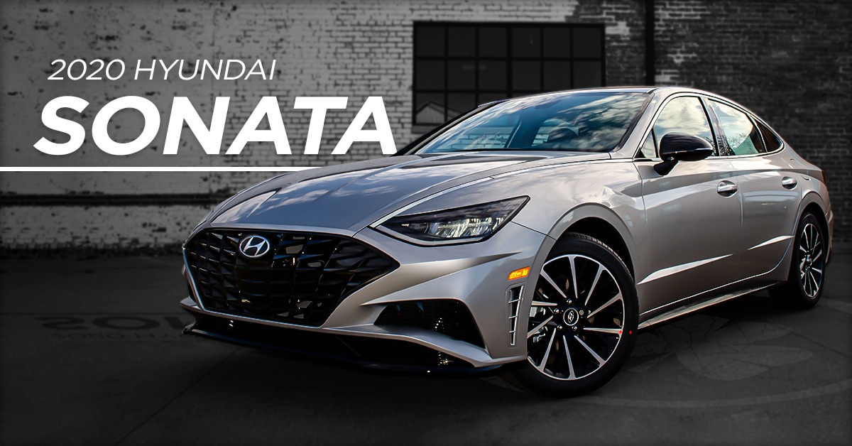 2020 Hyundai Sonata parked in front of brick building
