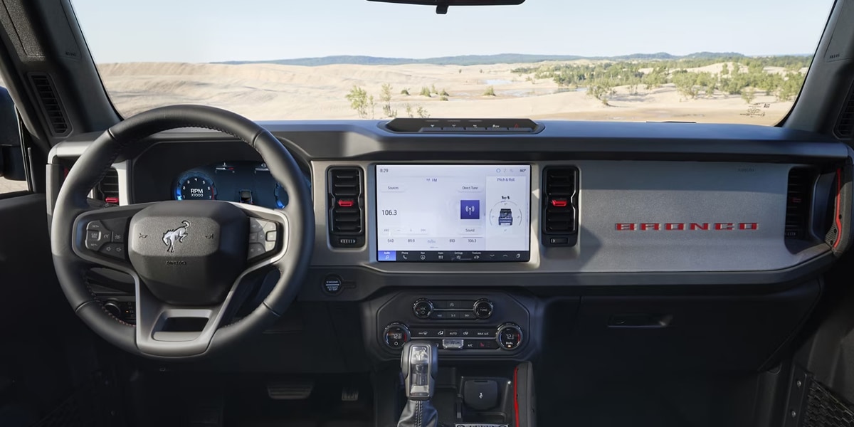 2025 Bronco Interior Dash