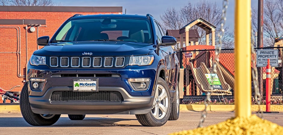 Front styling in the Jeep Compass