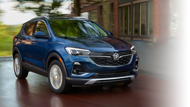New Encore GX in driving quickly