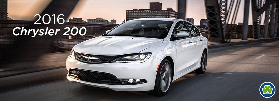 White Chrysler 200 Front Angle