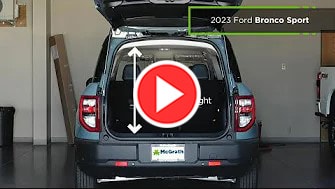 Ford Bronco Sport Cargo Space Measurements