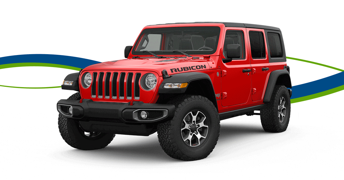 2020 Jeep Wrangler color options; Firecracker Red, Ocena Blue, Silver, Black, White, Granite