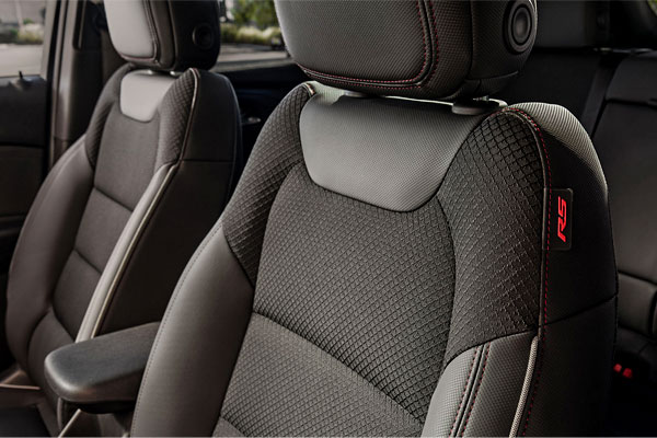 2021 Chevy Trailblazer RS interior standard black cloth seating
