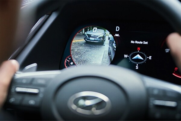 2020 Hyundai Sonata Digital Cluster Blind Spot Projection
