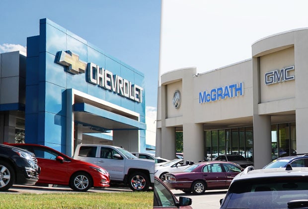 McGrath Chevyland and McGrath Buick GMC Cadillac Buildings