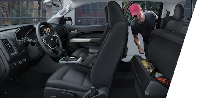 Chevy Colorado Backseat Storage
