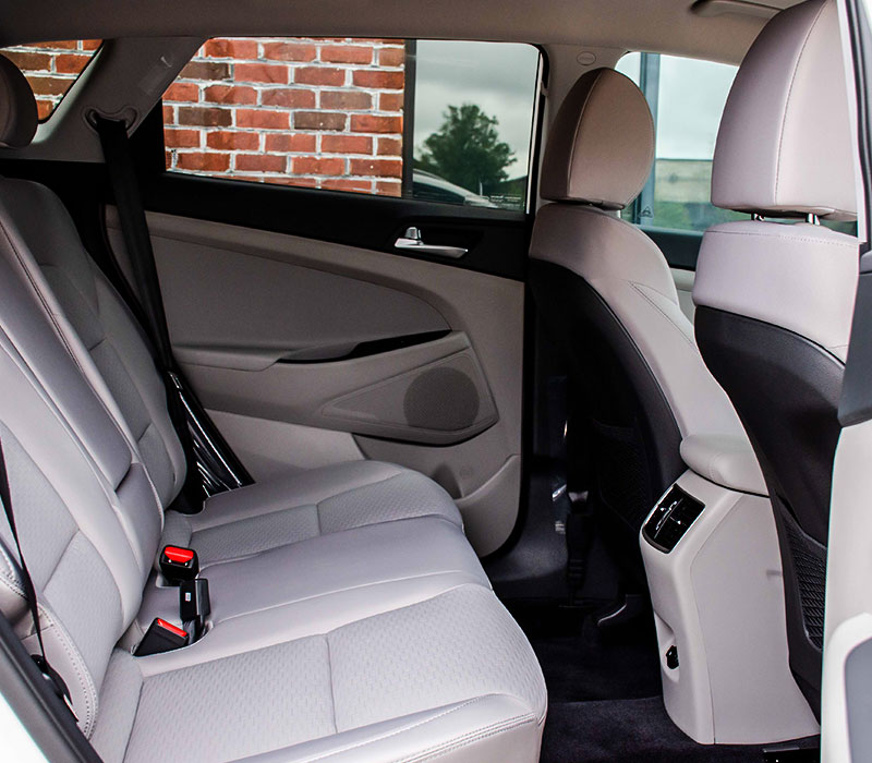 2021 Hyundai Tucson Back Seat with cloth interior