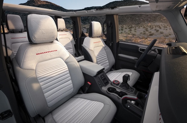 tablet style Bronco Infotainment system