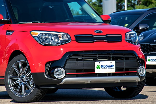 2019 Red Kia Soul Front