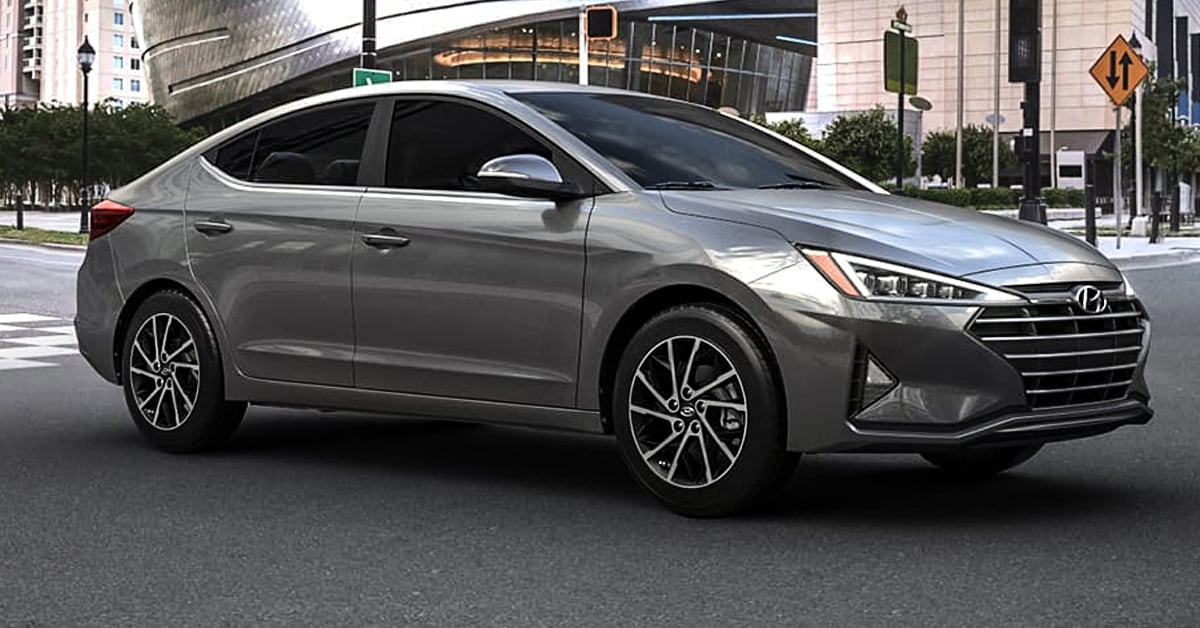 2020 Gray Hyundai Elantra parked in a city road