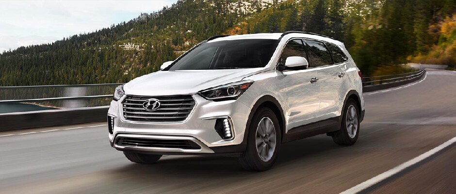 White 2019 Hyundai Santa Fe XL